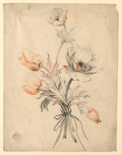Estudio de un ramo de rosas de Unknown artist