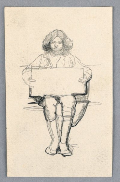 Estudio de un niño de Unknown artist