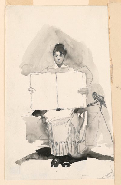 Estudio de una joven de Unknown artist