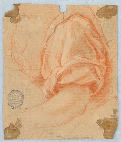 Estudio de la parte superior del brazo izquierdo de un hombre de Unknown artist