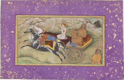 Sultán Salim en un carruaje de Unknown artist