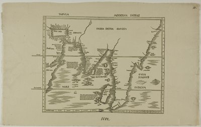 Tabula Moderna Indiae de Unknown artist
