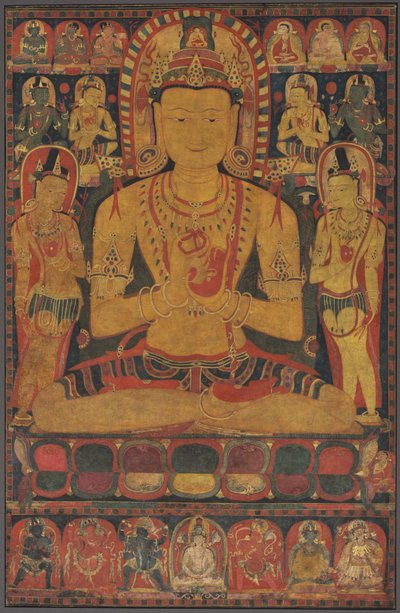 Tantric Buddha Vairochana as Vajrasattva de Unknown artist
