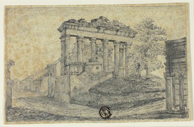 Templo de la Concordia al pie del Campidoglio de Unknown artist