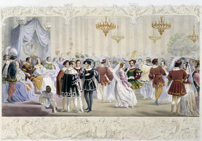 El baile en la corte - en “Caballero de Inglaterra” por J. Whatman, ed. T. M