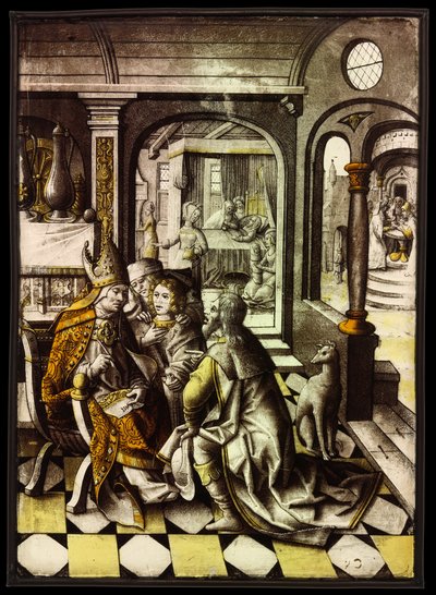El nacimiento y el nombre de San Juan Bautista de Unknown artist