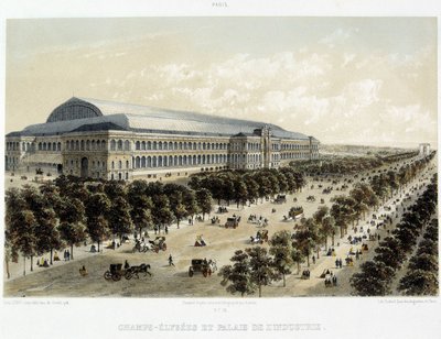 Los Campos Elíseos y el Palacio de la Industria de Unknown artist