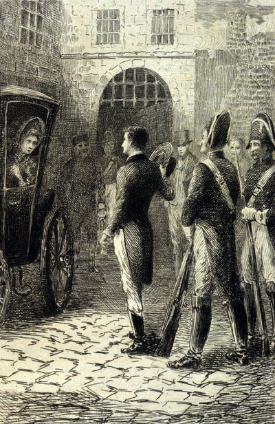 La Cartuja de Parma de Stendhal. Grabado del siglo XIX de Unknown artist