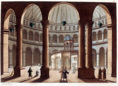 La Iglesia del Santo Sepulcro, Palestina. En “El traje antiguo y moderno” de Unknown artist