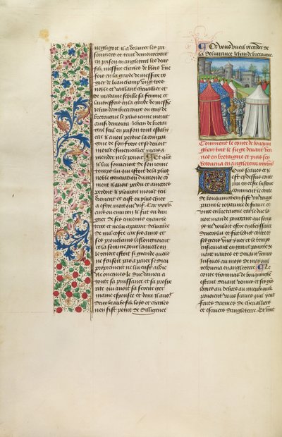 El duque de Buckingham y su ejército ante Rennes o Nantes de Unknown artist