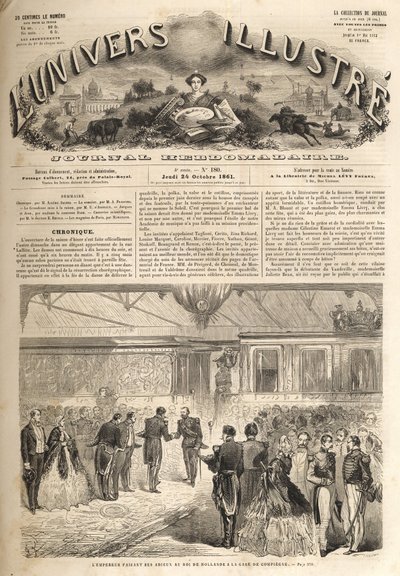 La visita del rey de Holanda a Compiègne 1861 - Guillermo III (1772-1849) de Unknown artist
