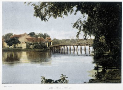El pequeño lago en Hanoi - en "Alrededor del Mundo", finales del siglo XIX de Unknown artist