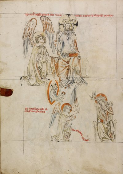 El Señor envía a Gabriel; La Anunciación de Unknown artist