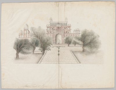 The Mausoleum of Akbar at Secundrabad de Unknown artist