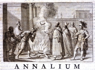 El Milagro del Fuego de Santa Dominica en “Anales de la Orden de Predicadores” por Thomas-Marie Mamachi, Roma de Unknown artist