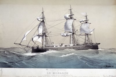 El Monarca, flota inglesa, circa 1850 de Unknown artist