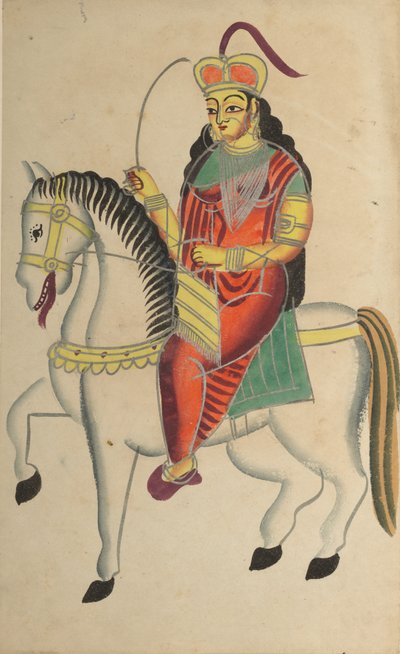 El motín de la heroína Rani Lakshmi Bai de Jhansi de Unknown artist