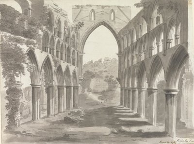 Nave de la abadía de Rievaulx, Yorkshire de Unknown artist