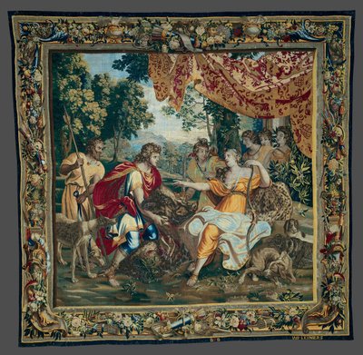La ofrenda de la cabeza de jabalí, de La historia de Meleagro y Atalanta de Unknown artist