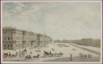 La Plaza del Palacio en San Petersburgo de Unknown artist