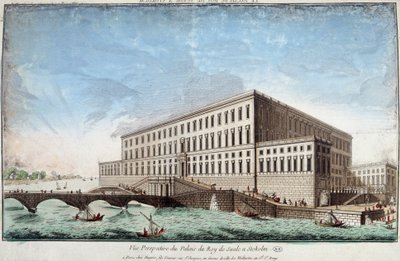 El Palacio del Rey de Suecia en Estocolmo de Unknown artist
