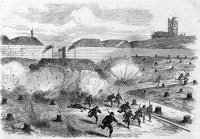 La Comuna de París en 1871. Bombardeo de la Porte d