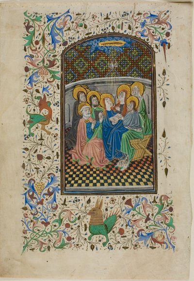El Pentecostés, de un Libro de Horas de Unknown artist