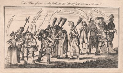 La procesión del Jubileo en Stratford upon Avon de Unknown artist