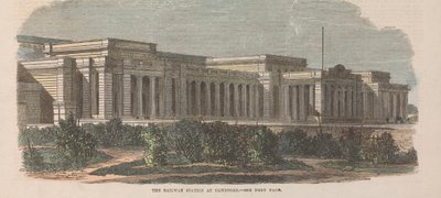 La estación de ferrocarril de Cawnpore de Unknown artist