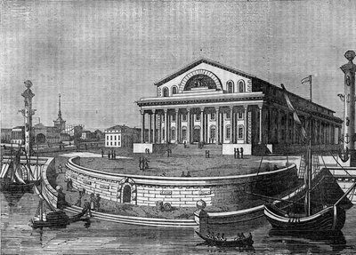 La Bolsa de San Petersburgo en Rusia en 1836. de Unknown artist