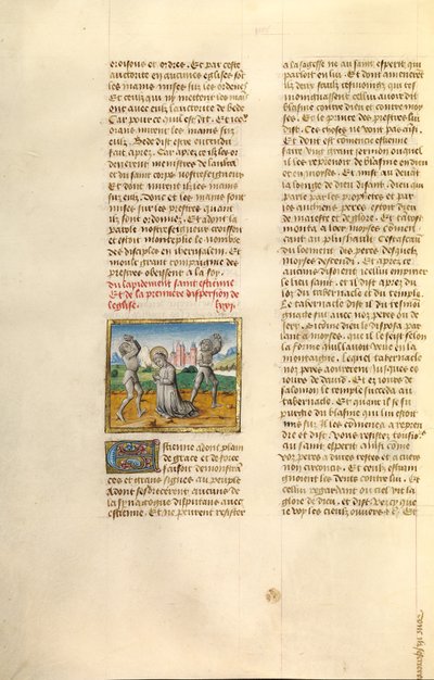 La lapidación de San Esteban de Unknown artist