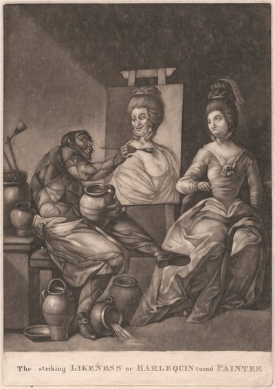 La sorprendente semejanza o el pintor convertido en arlequín de Unknown artist