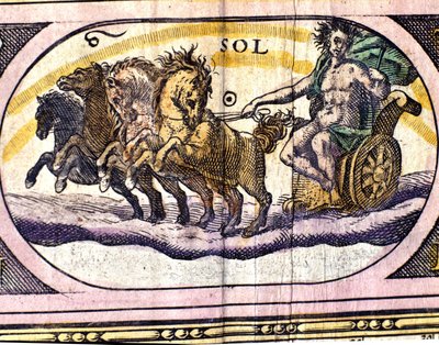 El Sol. Grabado del siglo XVII de Unknown artist