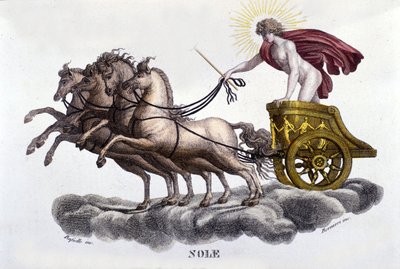 El Sol. Grabado del siglo XIX de Unknown artist