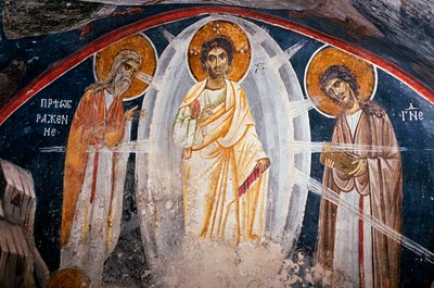La Transfiguración de Jesús - Anónimo - Siglo XIII - Fresco - Iglesia de Boyana de Unknown artist