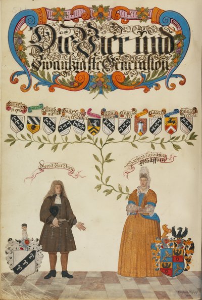 La vigesimocuarta generación, Georg Veit Derrer de Unknown artist
