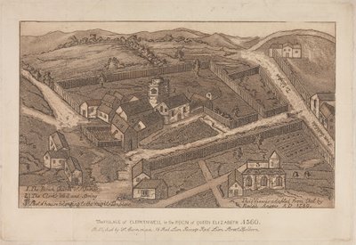 El pueblo de Clerkenwell en el reinado de la reina Isabel, 1560 de Unknown artist