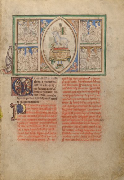 La visión del Cordero en medio de los cuatro seres vivientes y los veinticuatro ancianos de Unknown artist