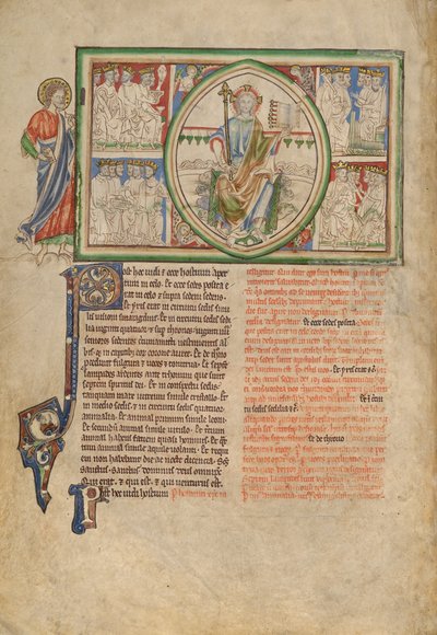 La visión del Trono de Dios y los Veinticuatro Ancianos de Unknown artist