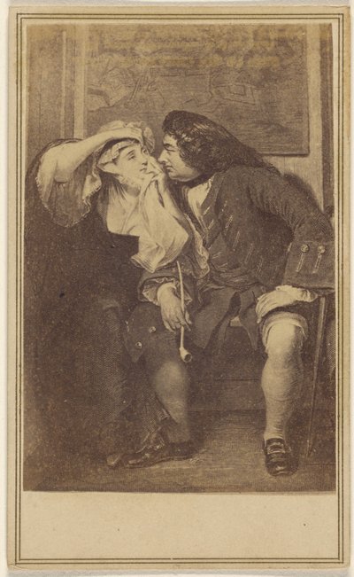 La viuda y el tío Toby. [copia de un aguatinta] de Unknown artist