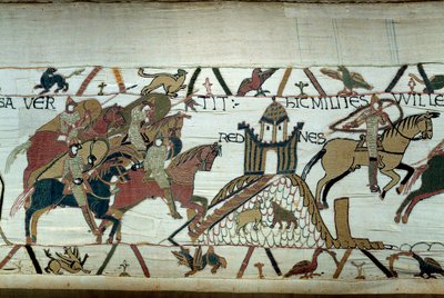 La conquista de Bretaña por el Duque de Normandía Guillermo el Conquistador (1027-1087): la captura de Rennes (detalle) de Unknown artist
