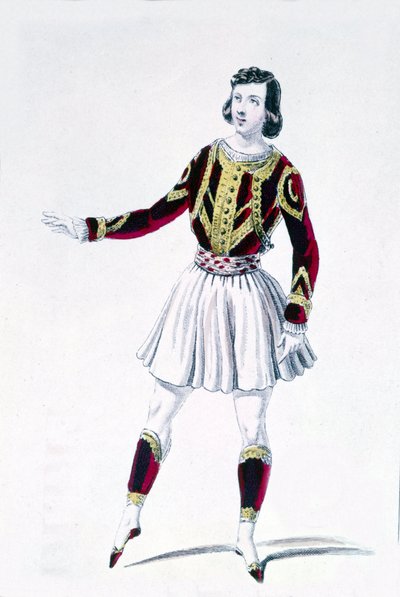 El bailarín y coreógrafo Marius Petipa (1818-1910) en “Los derechos del señor” de Unknown artist