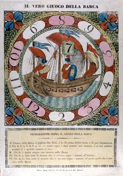 El juego del barco. Siglo XVIII de Unknown artist