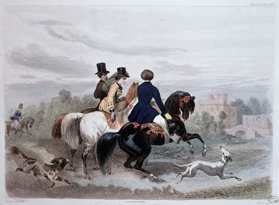 El recorrido del vecindario - en "Moda parisina" de Unknown artist