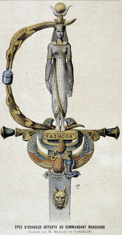 La espada de honor ofrecida al Comandante Marchand - en Le petit Journal del 28/05/1899 de Unknown artist