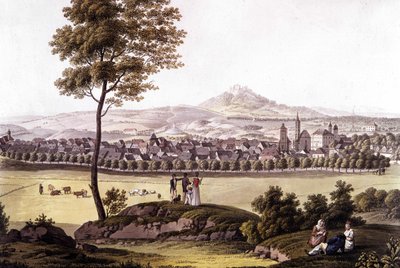 La ciudad de Toeplitz (Toplitz) en Bohemia a finales del siglo XVIII. de Unknown artist