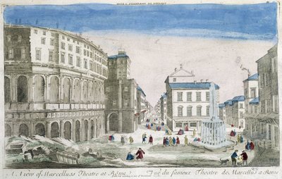 Teatro de Marcelo en Roma - Vista óptica de Unknown artist
