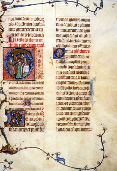 Thomas Becket, 90, 028r: Solicitud de autorización a la Biblioteca Municipal de Toulouse (tel: 05 62 27 66 66) de Unknown artist