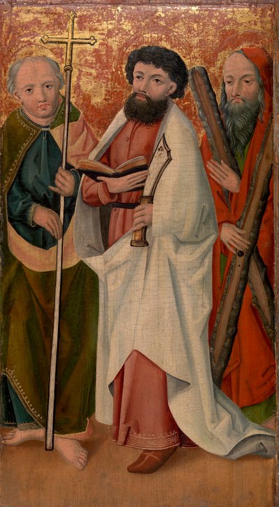 Tres Apóstoles con Cetro, Cimitarra y Cruz de Unknown artist