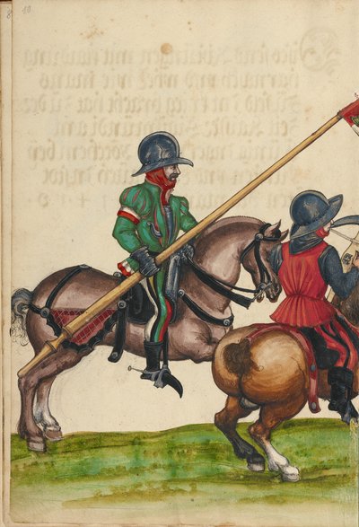 Tres jinetes con armadura de la época del emperador Segismundo de Unknown artist